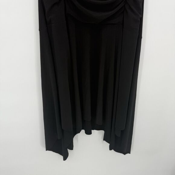 Taboo Vintage Black Y2k Halter Dress Asymmetrical Size 2XL Formal - Picture 3 of 14